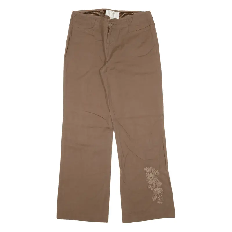 Pkf Womens Trousers Brown Relaxed Bootcut W30 L29 1