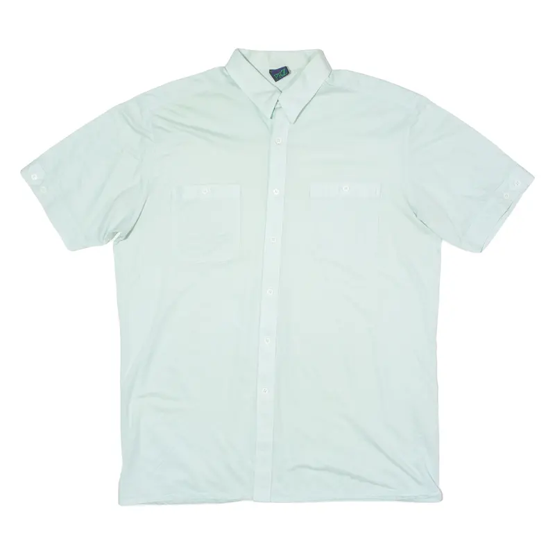 Pkz Mens Plain Shirt Green 90S L 1