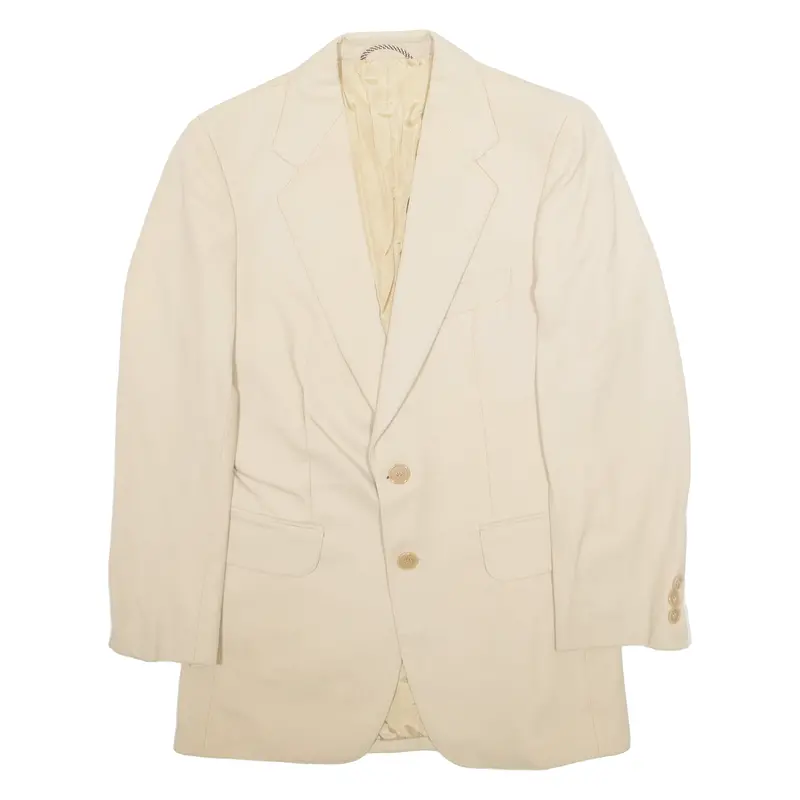 Pkz Womens Blazer Jacket Beige L 1
