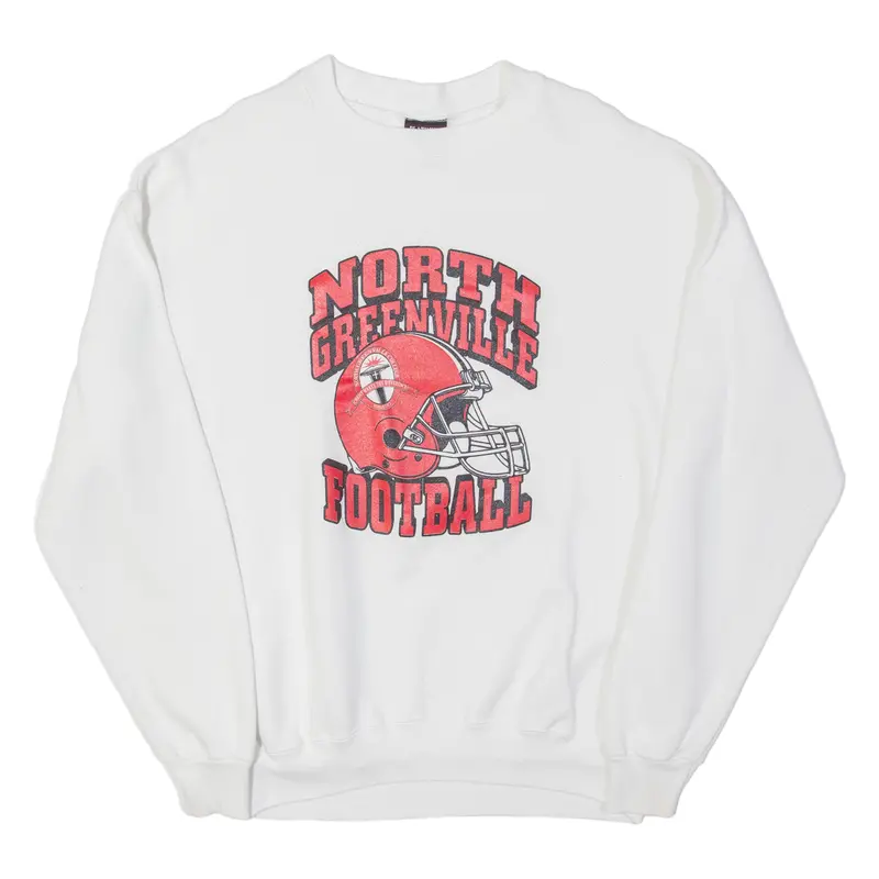 Platinum Sweats North Greenville Football Mens Sweatshirt White Usa Xl 1