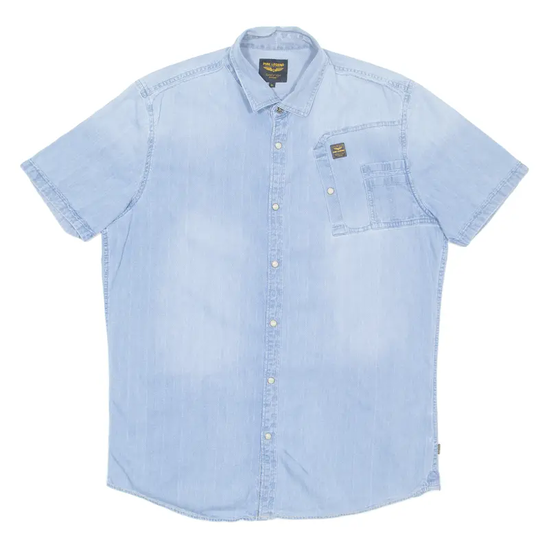 Pme Legend Mens Plain Shirt Blue Xl 1