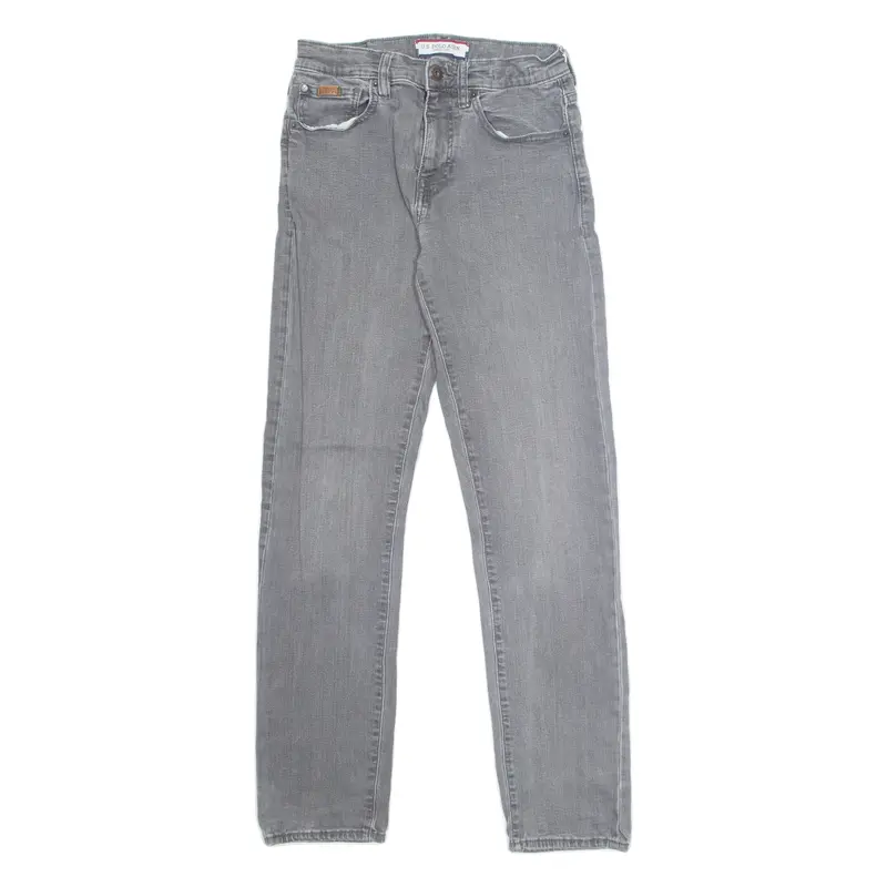 Polo Assn Mens Jeans Grey Regular Tapered W26 L30 1