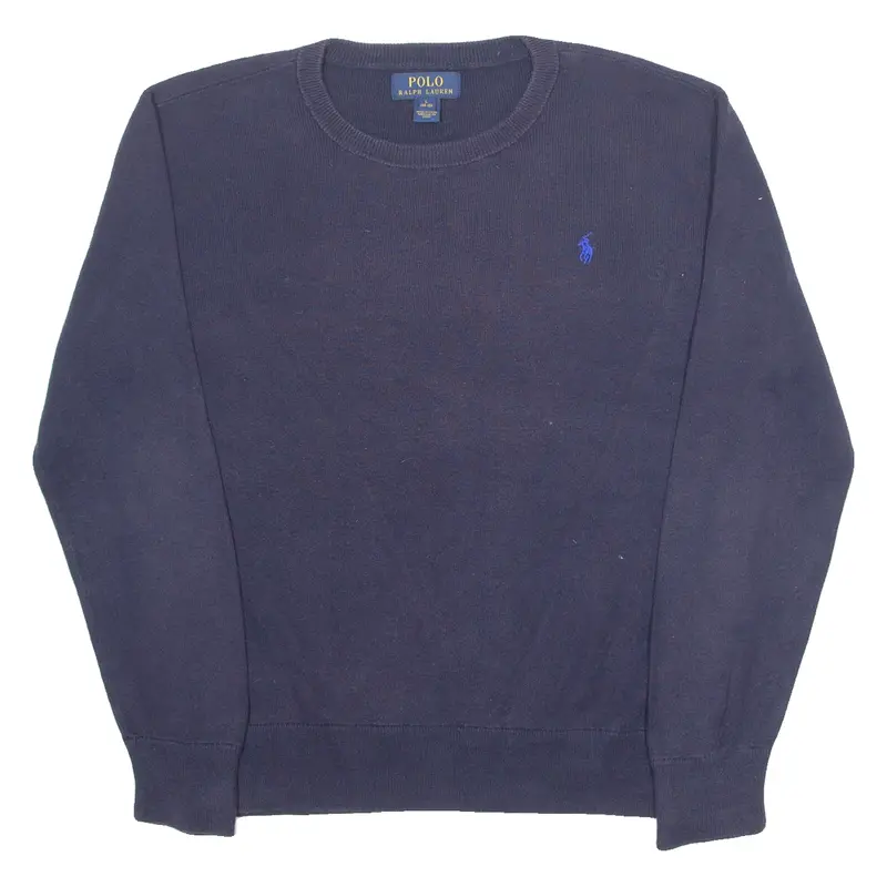 Polo Ralph Lauren Boys Jumper Blue Tight Knit L 1