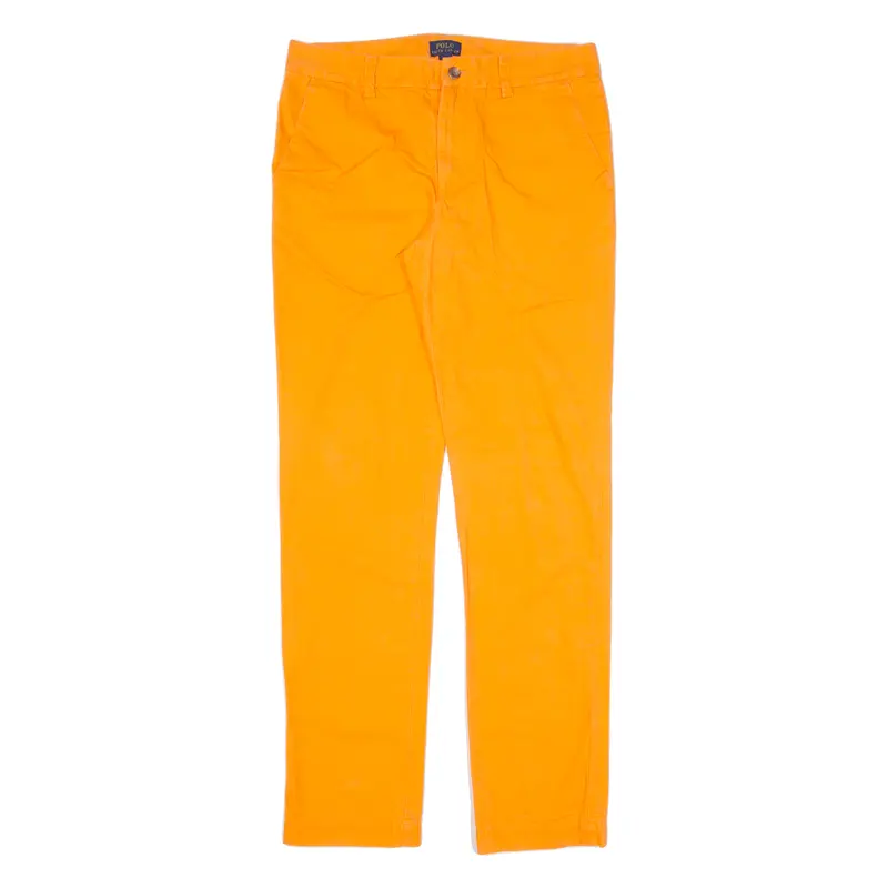 Polo Ralph Lauren Chino Boys Trousers Orange Slim Straight W31 L30 1