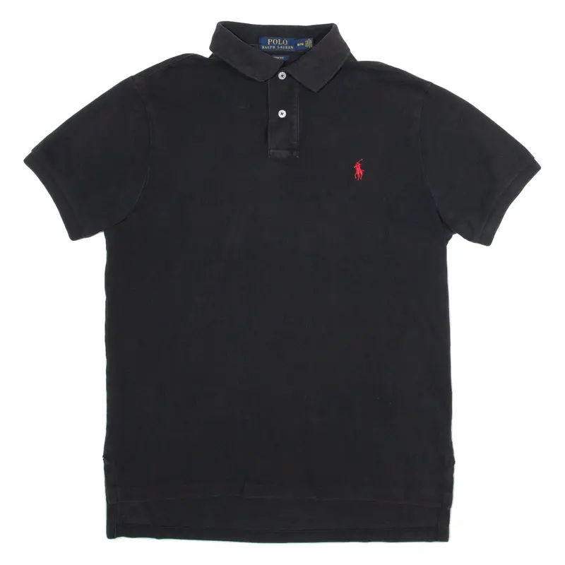 Polo Ralph Lauren Custom Fit Mens Polo Shirt Black M 1