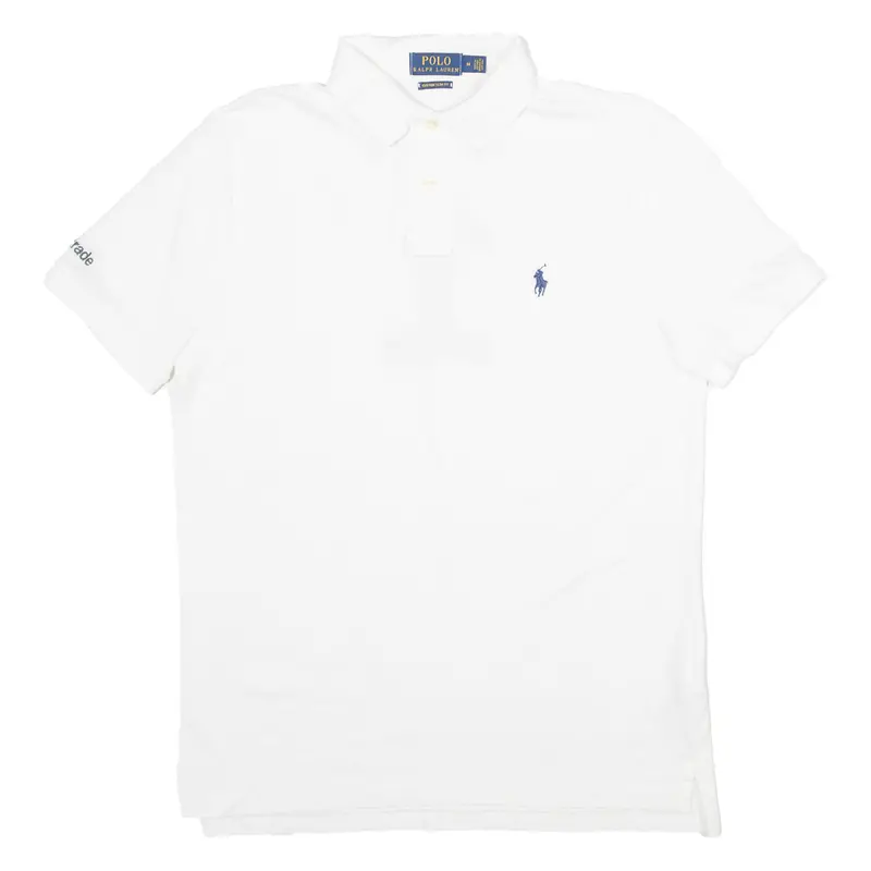 Polo Ralph Lauren Custom Slim Fit Deri Trader Mens Polo Shirt White M 1