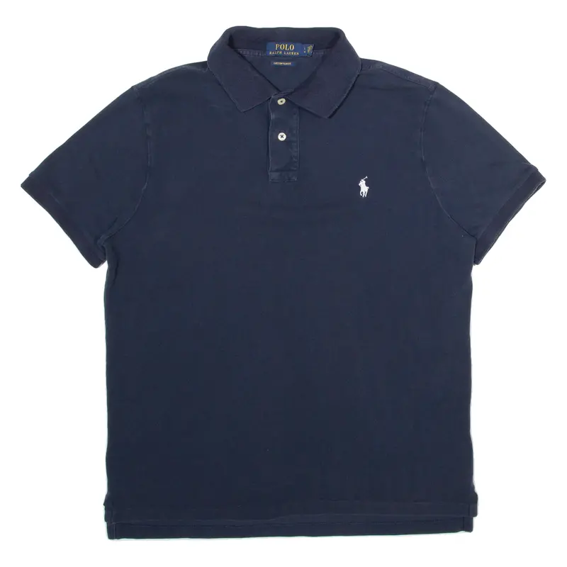 Polo Ralph Lauren Custom Slim Fit Mens Polo Shirt Blue L 1