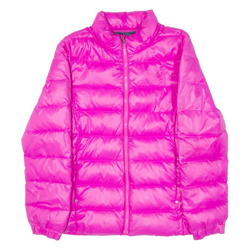 Polo Ralph Lauren Insulated Girls Puffer Jacket Pink Nylon 12-13Y 1