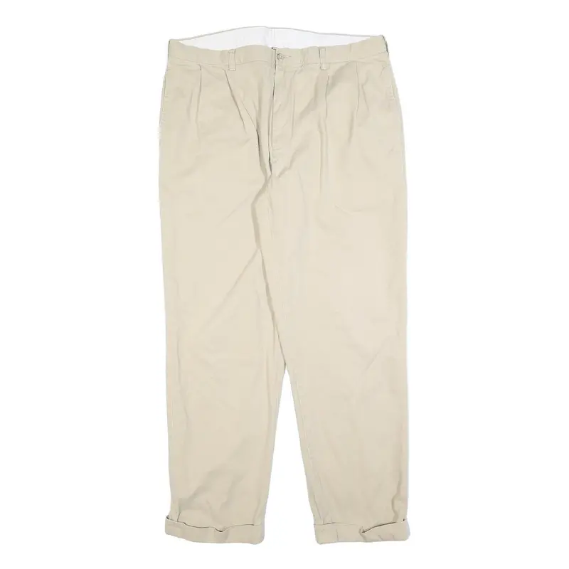 Polo Ralph Lauren Mens Beige Cotton Blend Regular Fit Trousers W38 L32 Classic 1