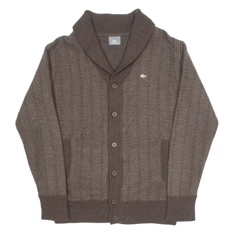 Polo Ralph Lauren Mens Jumper Brown Roll Neck Tight Knit L 1