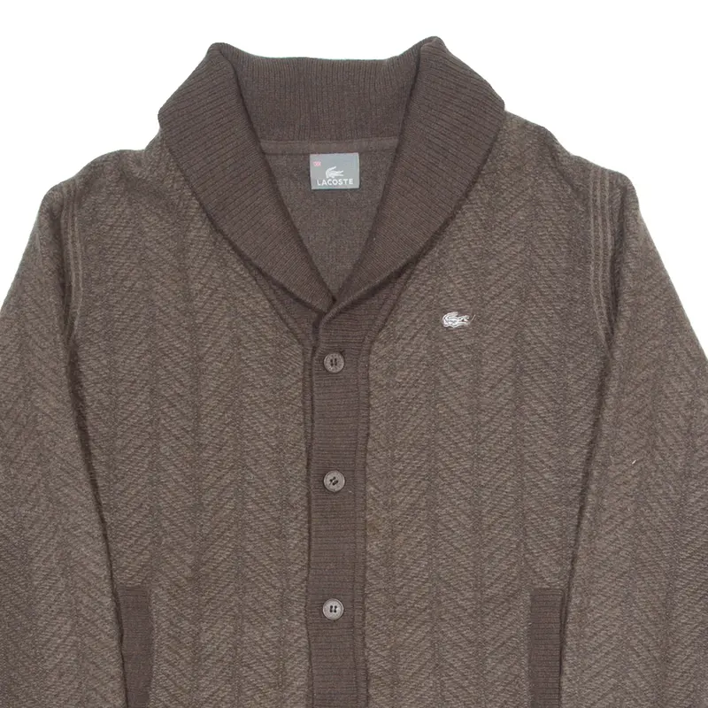 Polo Ralph Lauren Mens Jumper Brown Roll Neck Tight Knit L 2