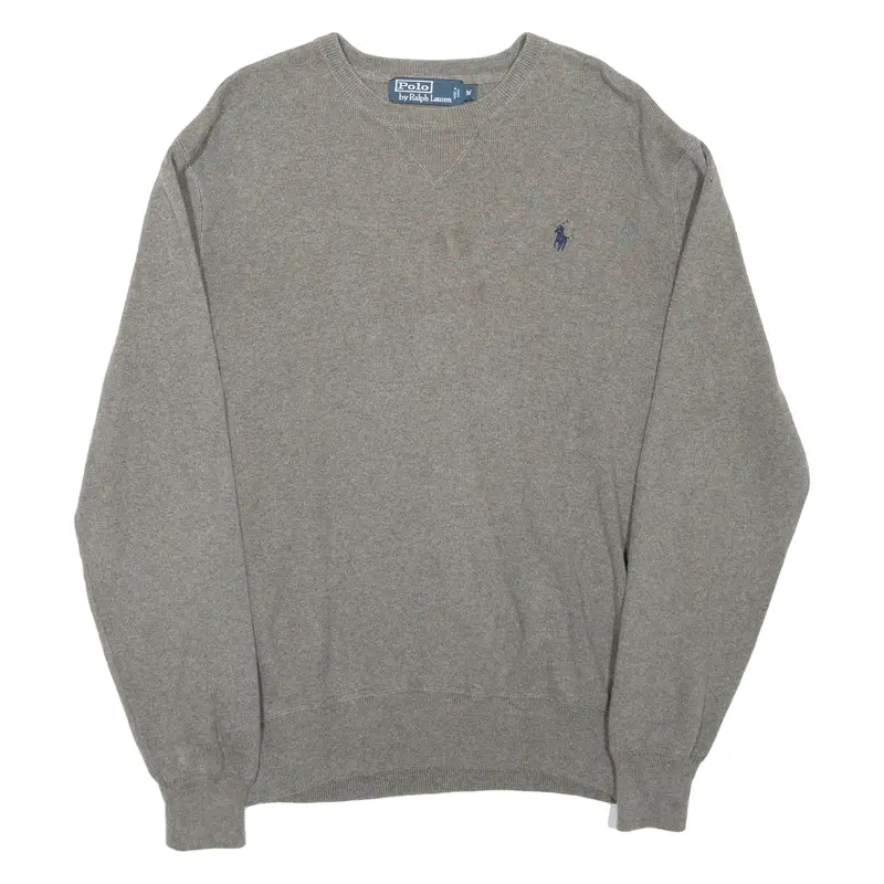 Polo Ralph Lauren Mens Jumper Grey Tight Knit M 1