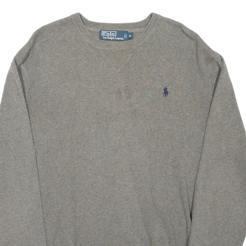 Polo Ralph Lauren Mens Jumper Grey Tight Knit M 2