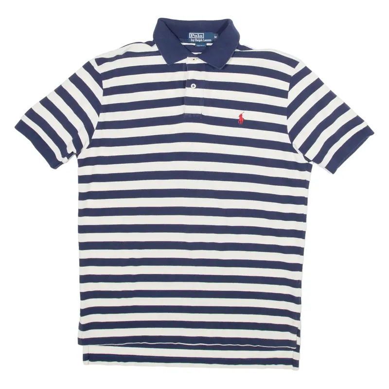 Polo Ralph Lauren Mens Polo Shirt Blue Striped M 1