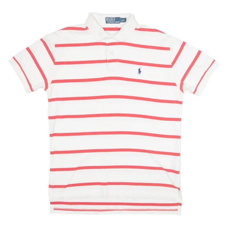 Polo Ralph Lauren Mens Polo Shirt White Striped S 1