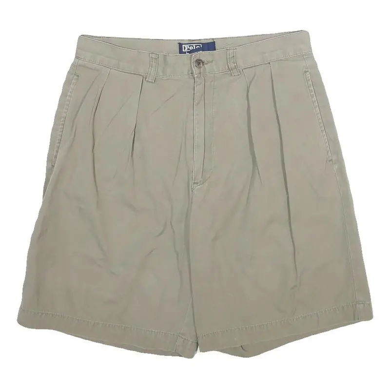 Polo Ralph Lauren Mens Shorts Beige Casual Plain M W30 Classic Cotton Chino 1