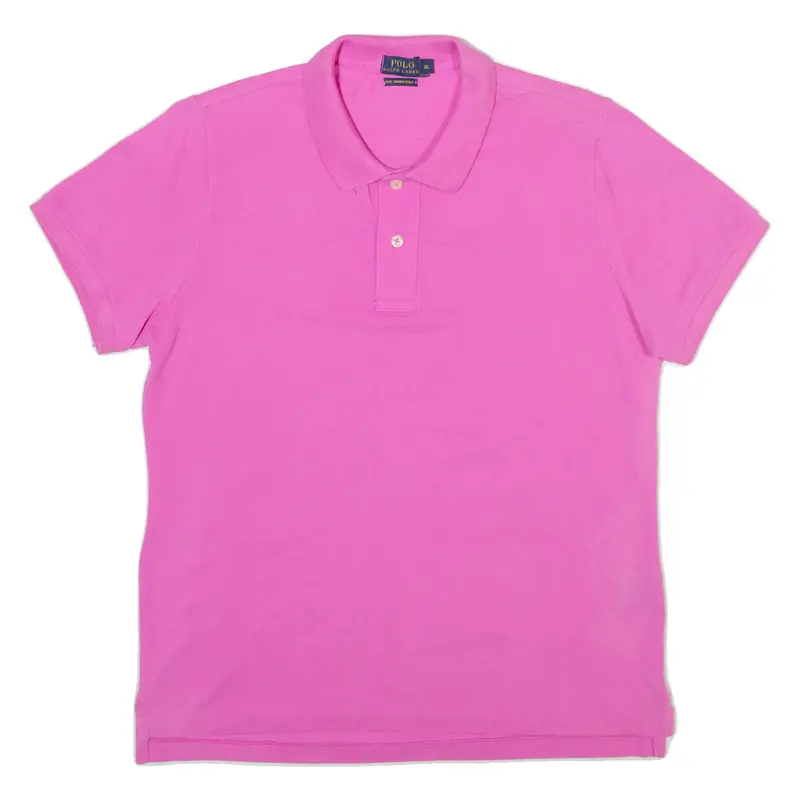 Polo Ralph Lauren Skinny Womens Polo Shirt Pink Xl 1