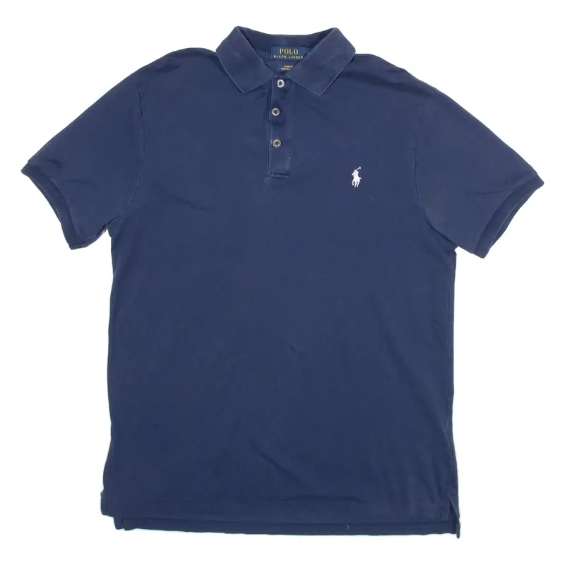 Polo Ralph Lauren Slim Fit Mens Polo Shirt Blue L 1