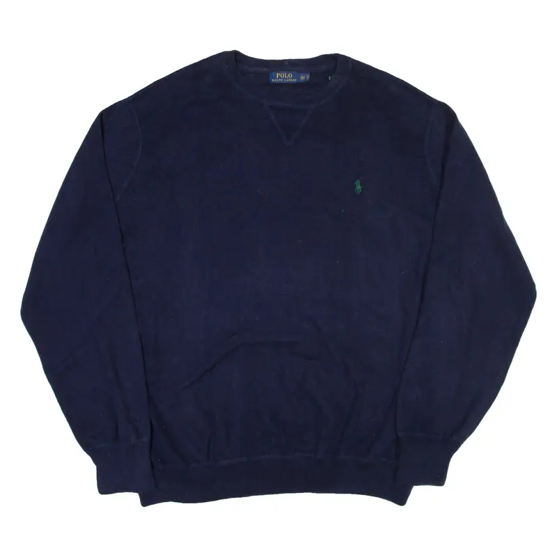 Polo Ralph Lauren Tall Mens Jumper Blue Tight Knit 2Xl 1