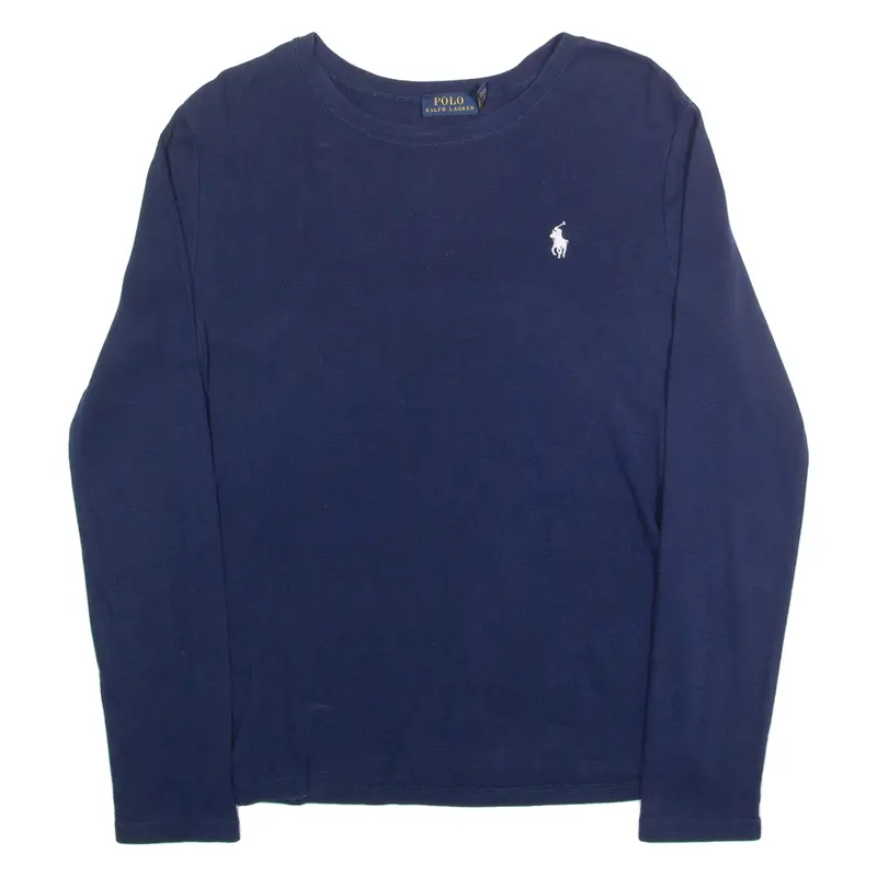 Polo Ralph Lauren Womens T-Shirt Blue Long Sleeve M 1