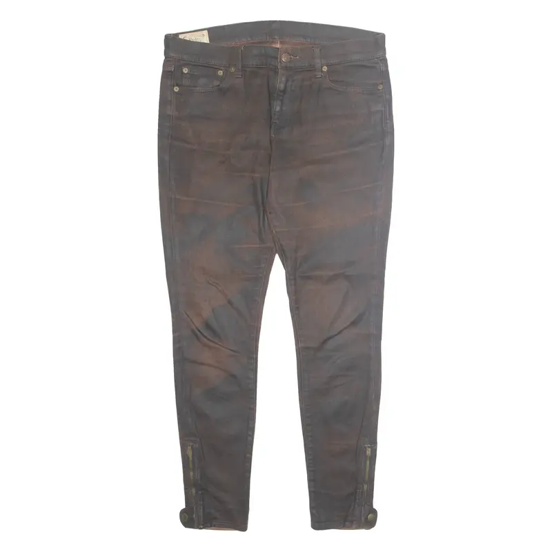 Polo Ralph Lauren Womens Trousers Brown Regular Skinny W34 L28 1