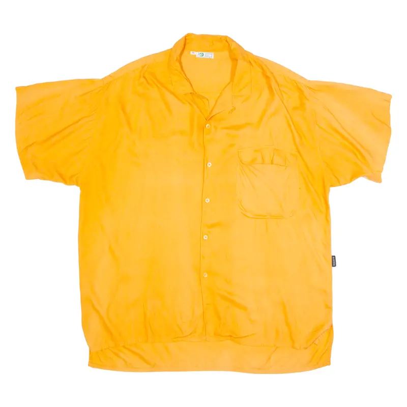 Pomme Pour Homme Mens Plain Shirt Orange Xl 1