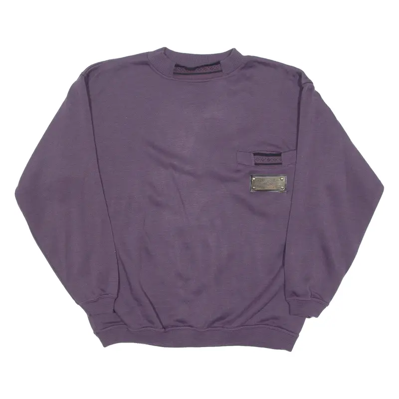 Pop Line Mens Sweatshirt Purple Crew Neck S 1