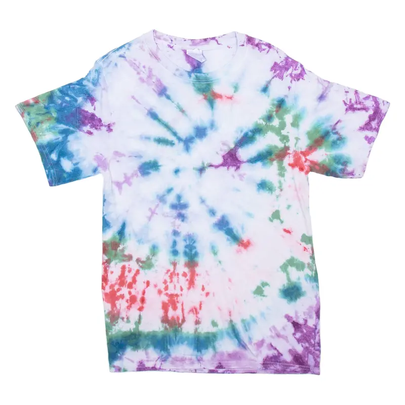Port & Company Mens Tie Dye T-Shirt Blue S 1