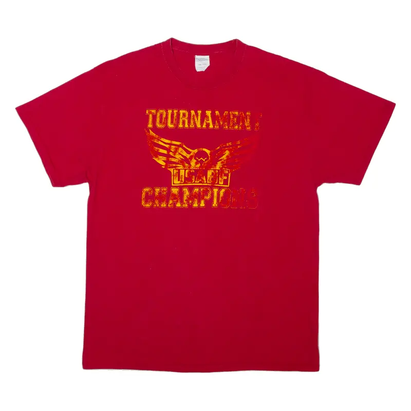 Port & Company Tournament Champions Mens T-Shirt Red Usa L 1