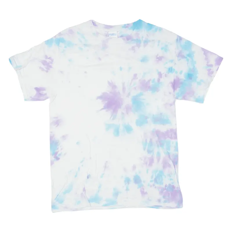 Port&Company Mens Tie Dye T-Shirt Blue M 1