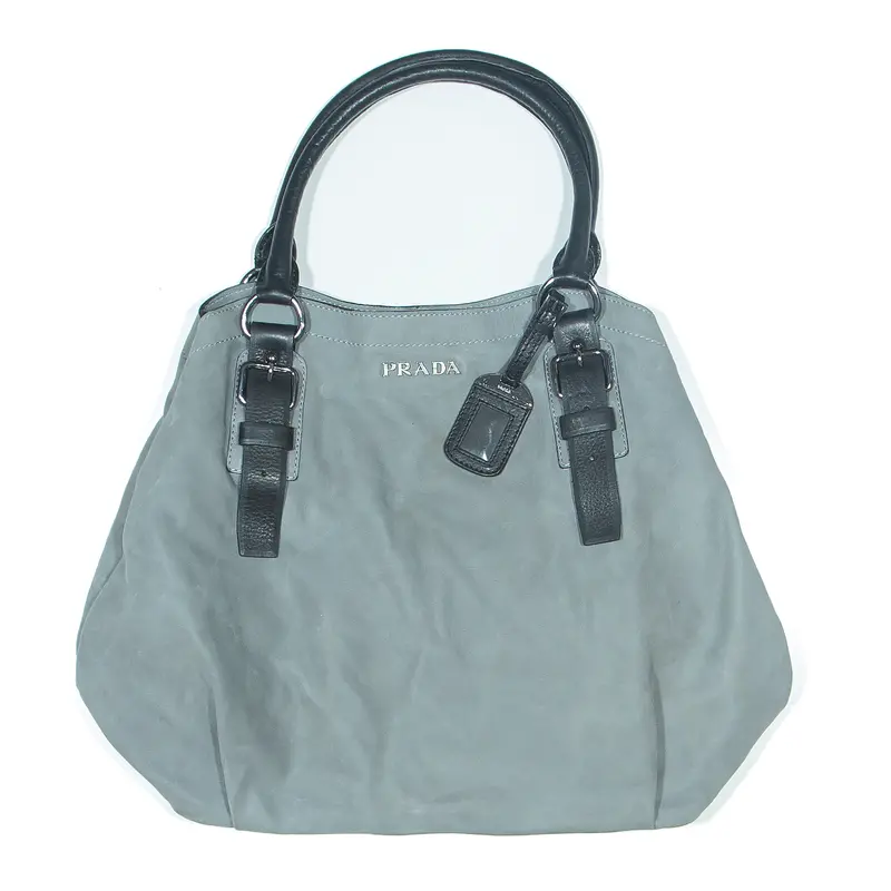Prada Grey Shoulder Bag 1