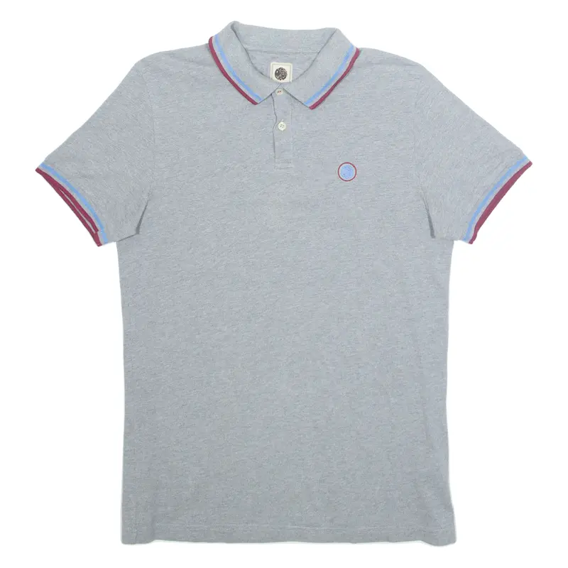 Pretty Green Mens Polo Shirt Grey S 1