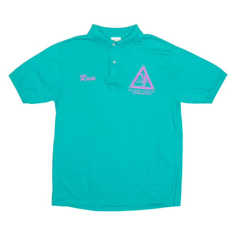 Print-Ons Mens Polo Shirt Green L 1