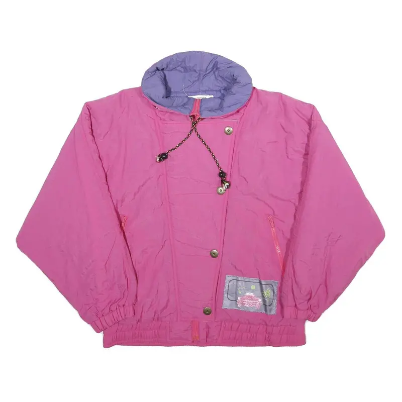 Priority Womens Pink Nylon Zip Jacket Uk 8 Casual Lightweight Outdoor 1