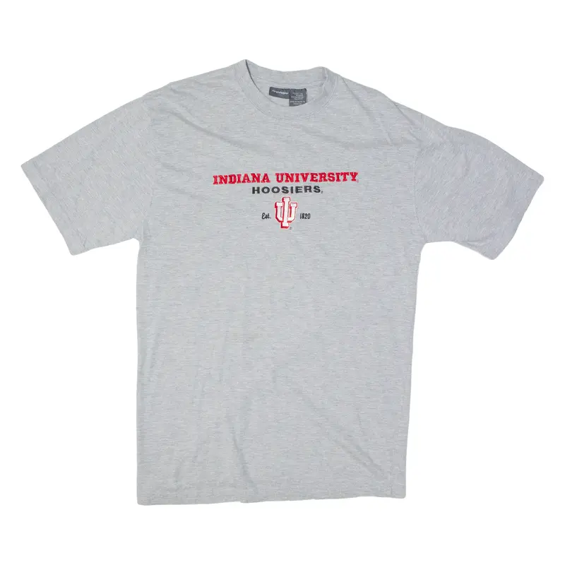 Pro Edge Indiana Hoosiers Basketball Mens T-Shirt Grey Usa L 1