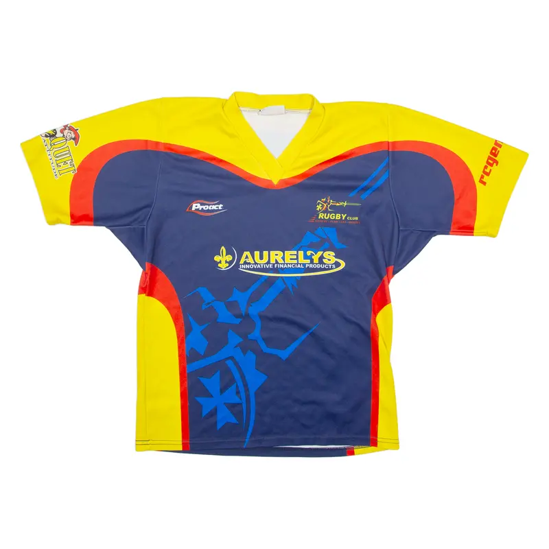 Proact Rugby Club Mens Jersey Blue V-Neck L 1