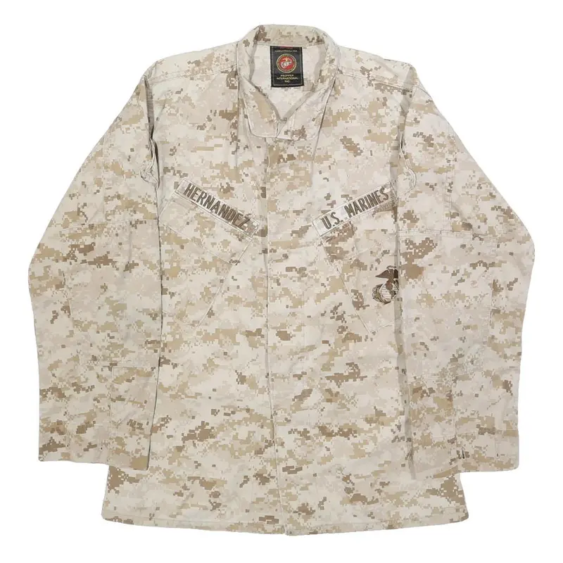 Propper International Mens Beige & Brown Camouflage Cotton Blend Jacket S 1