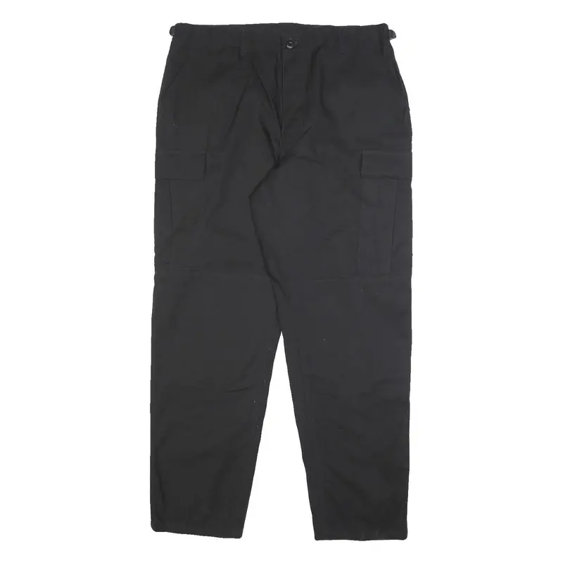 Propper International Mens Black Cotton Blend Regular Cargo Trousers W37 L32 1