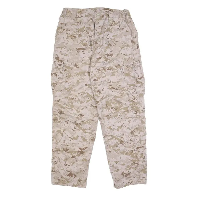 Propper International Mens Synthetic Beige & Brown Regular Button Cargo Trousers 1