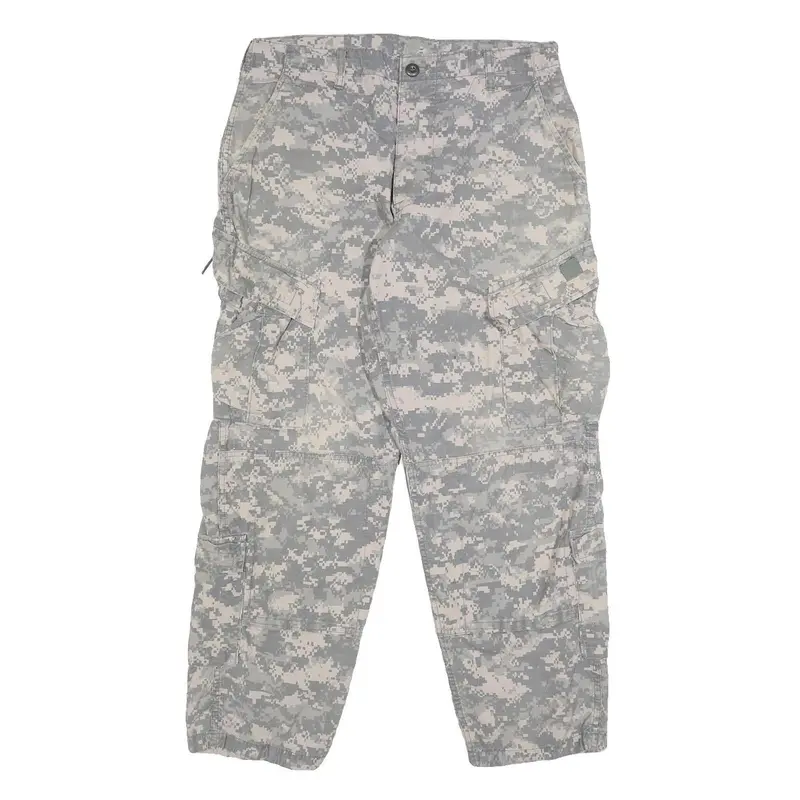 Propper Mens Cotton Blend Grey Digital Camouflage Regular Cargo Trousers W33 L28 1