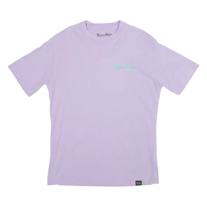 Pull And Bear Rick And Morty Womens T-Shirt Purple Xs 1