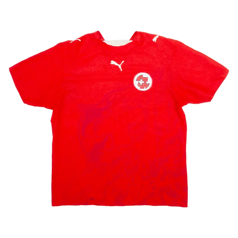Puma 2006 Switzerland Home Kit Mens Football Shirt Jersey Red L 1