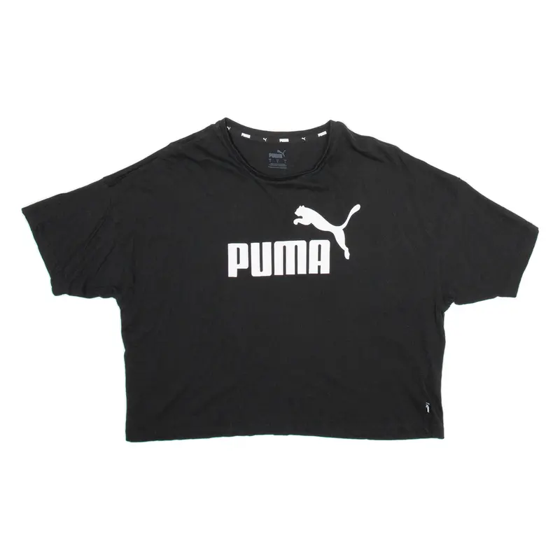 Puma Cropped Womens T-Shirt Black L 1