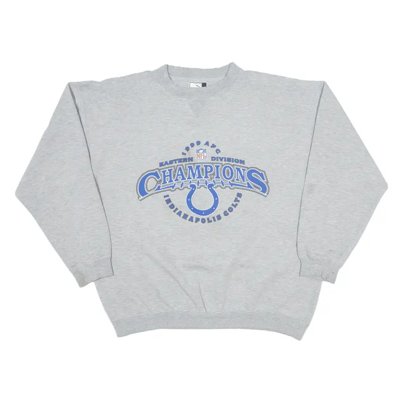 Puma Indianapolis Colts 1999 Afc Champions Mens Sweatshirt Grey 90S Usa Xl 1