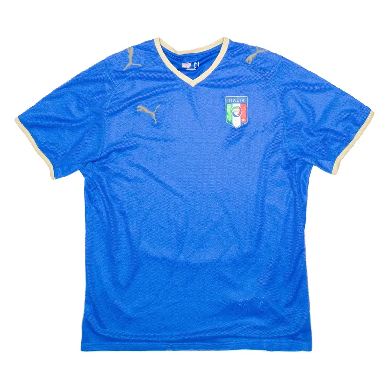 Puma Italia Mens Football Shirt Jersey Blue L 1