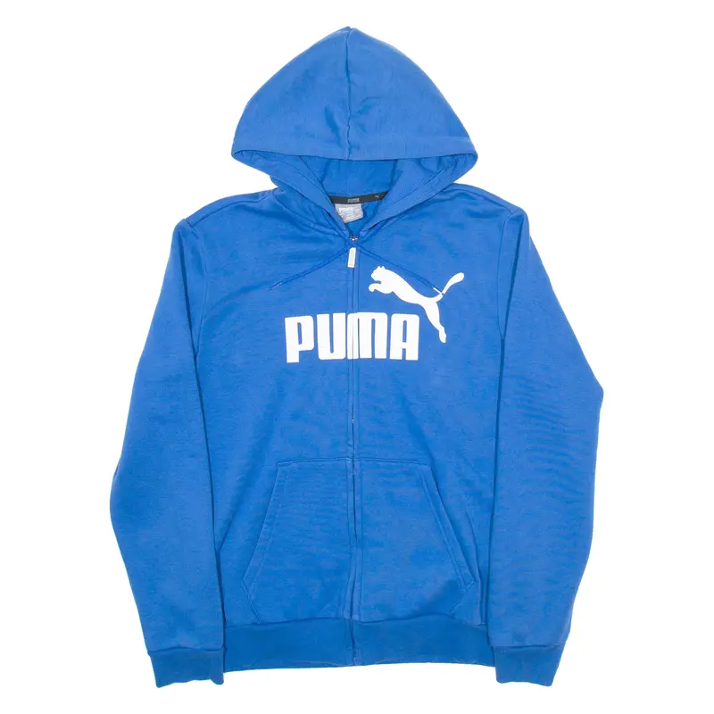 Puma Mens Blue Hoodie Full Zip S 1