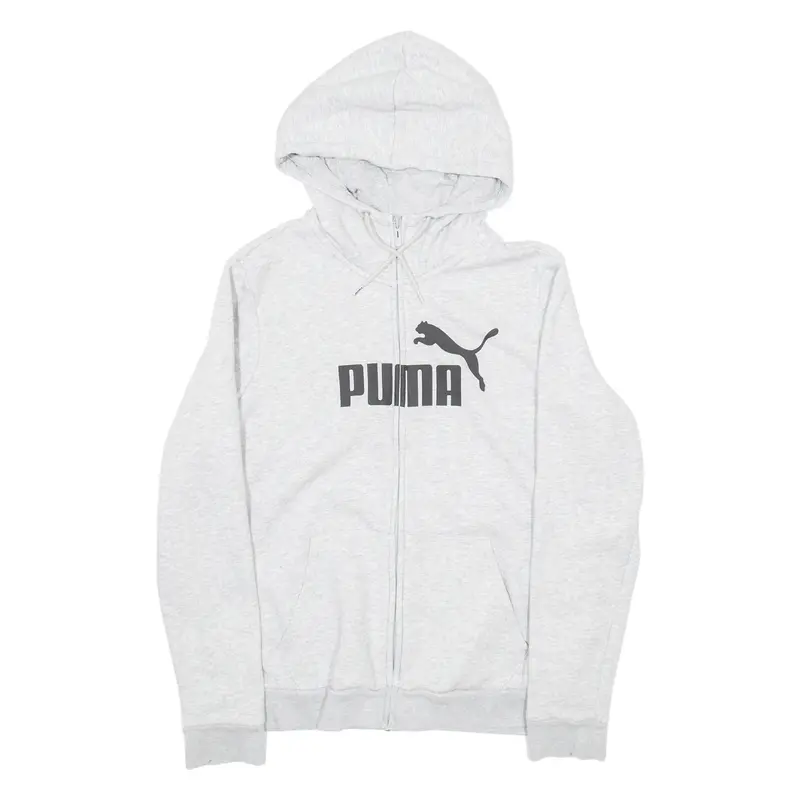 Puma Mens Grey Hoodie Full Zip L 1