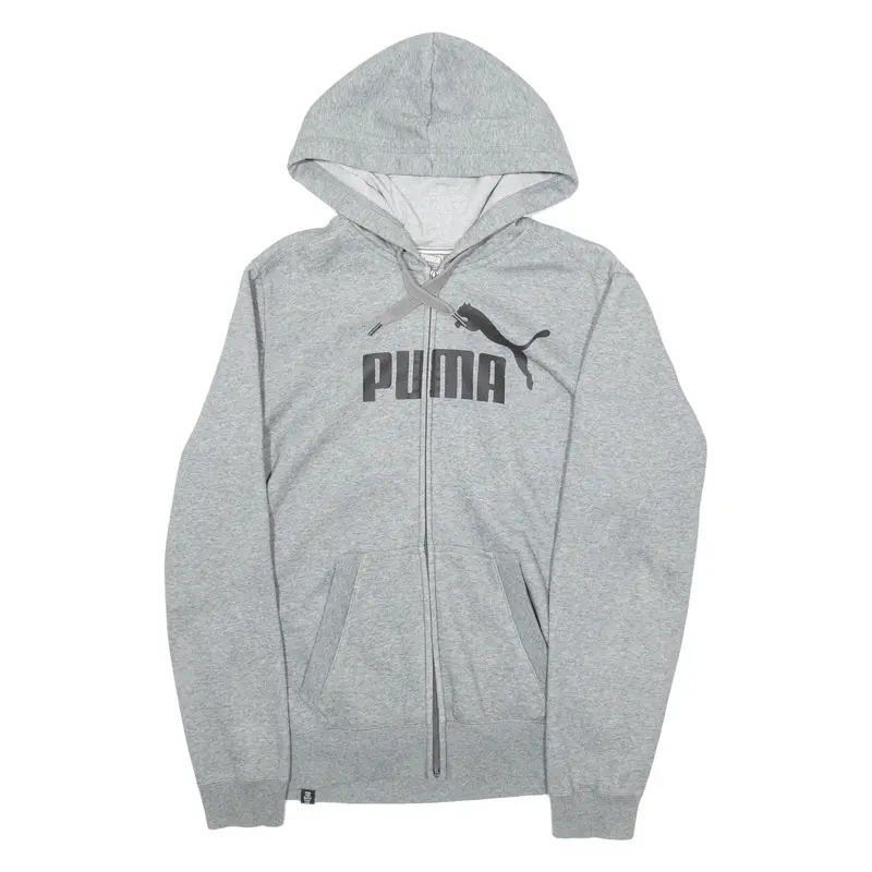 Puma Mens Grey Hoodie Full Zip M 1