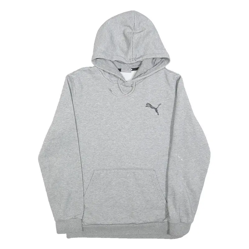 Puma Mens Grey Hoodie S Cotton Pullover Casual Sportswear 1