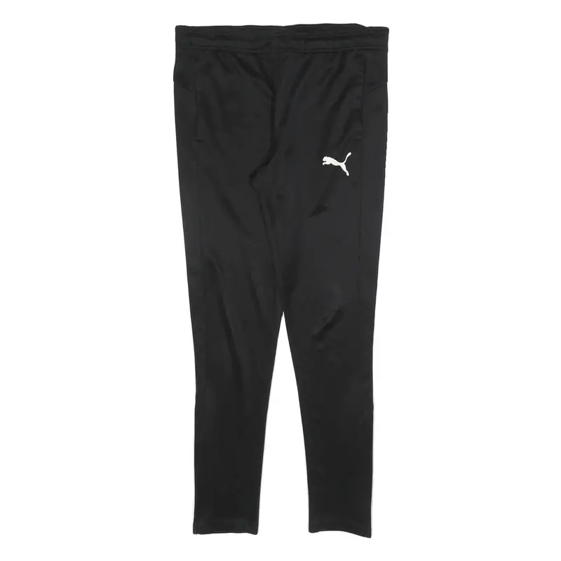 Puma Mens Joggers Black S W32 L28 Polyester Blend Slim Tapered Fit Sports 1